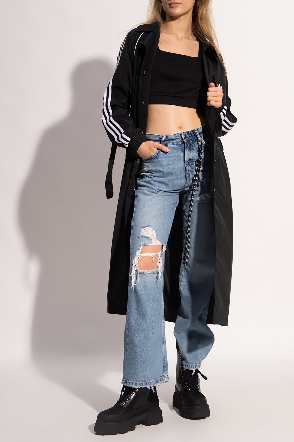 Adidas hoodie hotsell crop top roblox